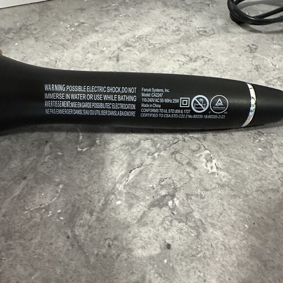 CHI Air Spin N Curl Ceramic Rotating Curler, Curling Iron/Wand - Black main image 4